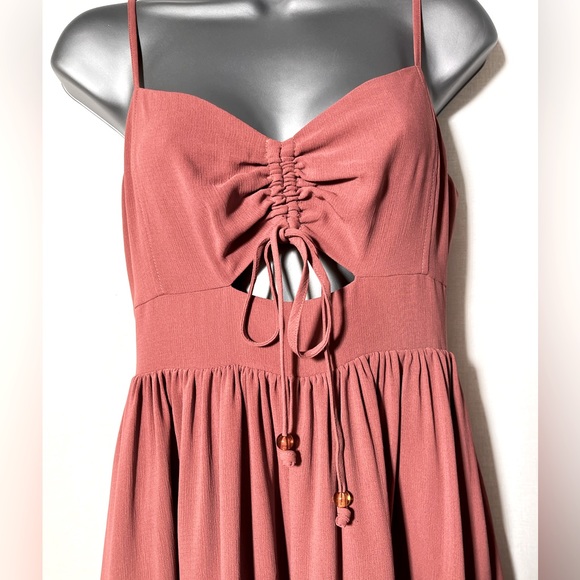 NEW Madewell Ruched Keyhole Tiered Midi Dress!!! - Picture 5 of 9